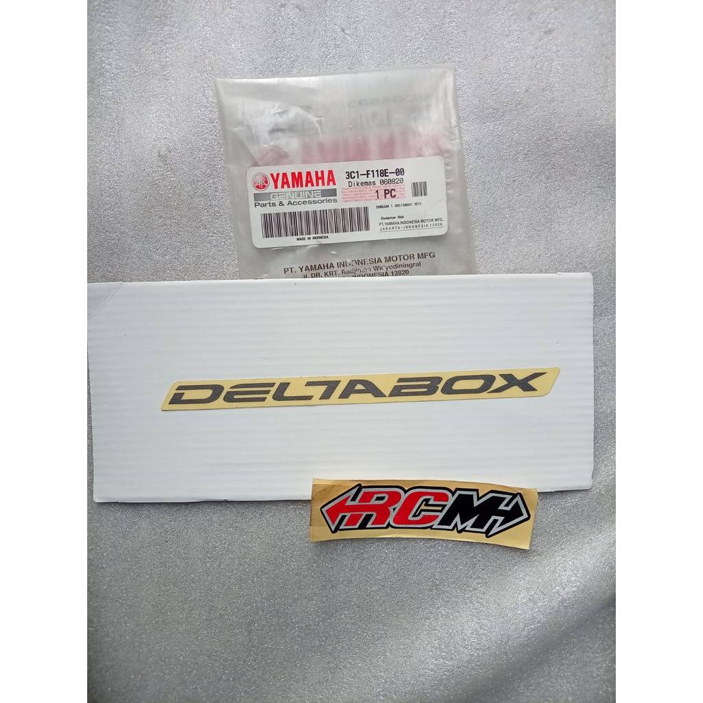3C1-F118E-00 LOGO EMBLEM STIKER RANGKA CHASIS SASIS DELTABOX DELTA BOX VIXION OLD LAMA ORI ORIGINAL 