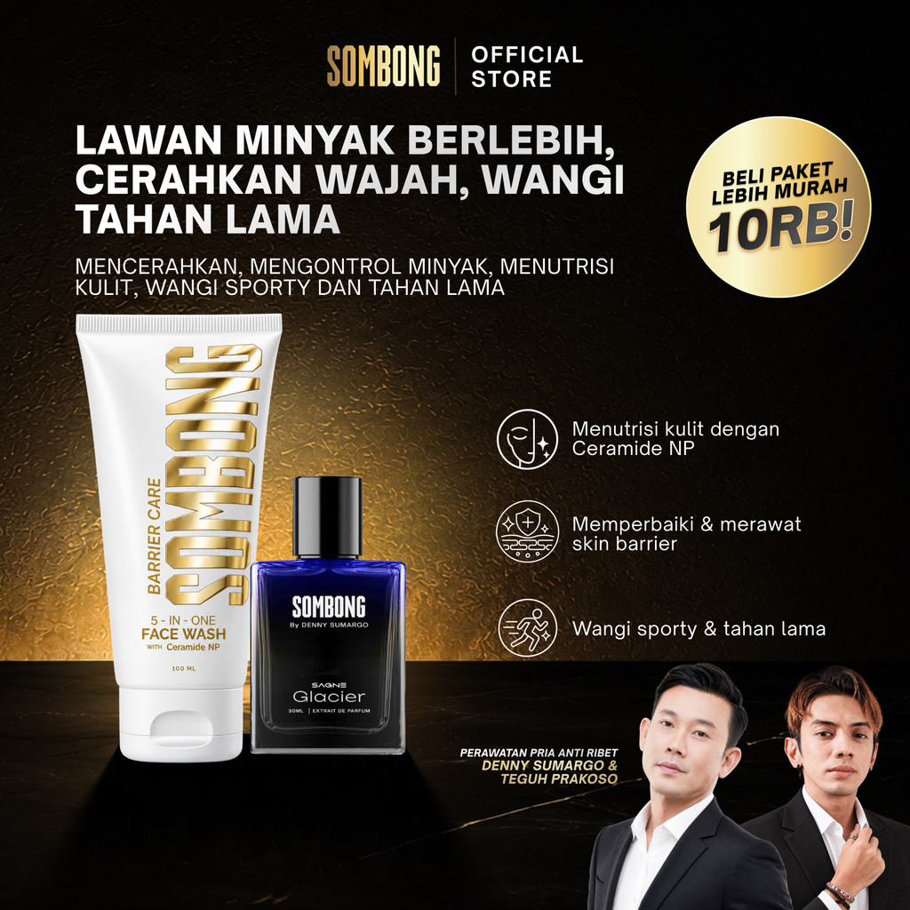 SOMBONG 5-in-1 BARRIER & SPORT CARE - EDP Glacier + Barrier Care Face Wash