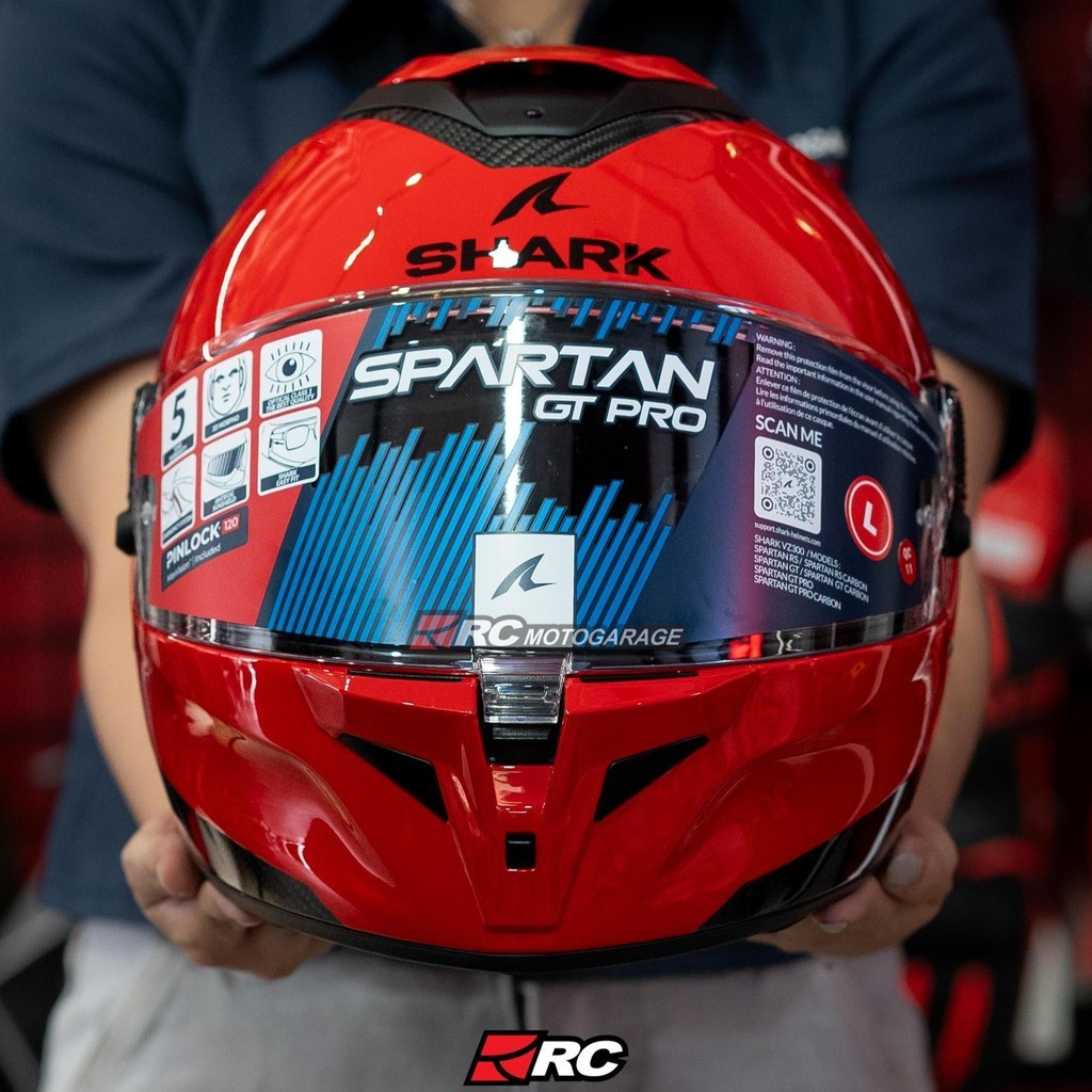 Helm Motor Full Face - Shark SPARTAN GT Pro Carbon Red Original