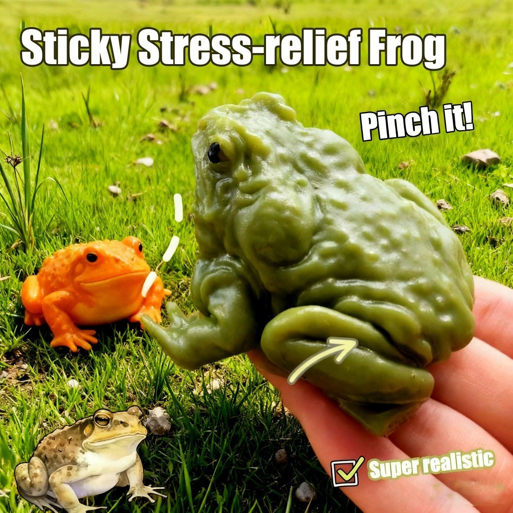 Mainan Penyekat Stres Katak Tekan Mainan Prank Anak Mainan Meme Lucu Hadiah Ulang Tahun Mainan Tekan