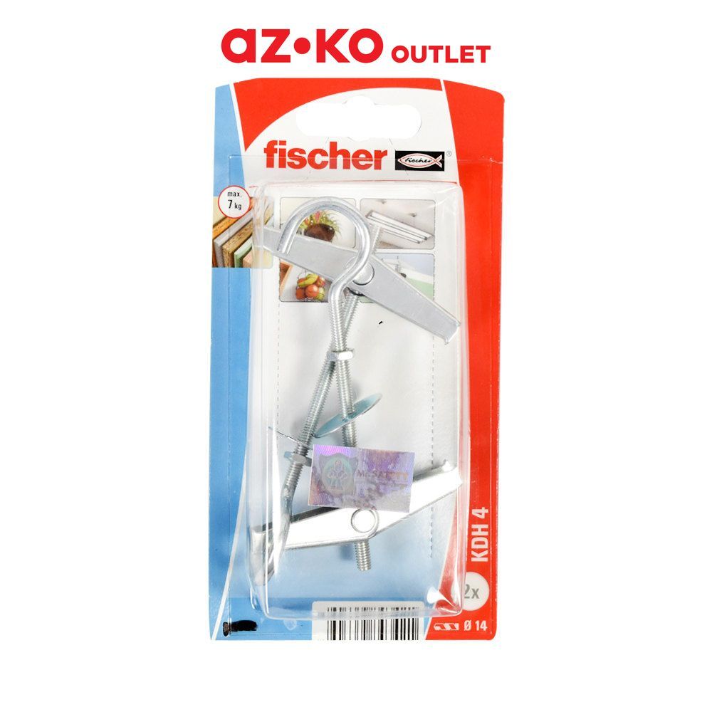 AZKO Outlet Fischer Pengait Gipsum Kdh4K 82194 Set 2 pcs Hook Gipsum Gantungan Gypsum Drywall Hook G