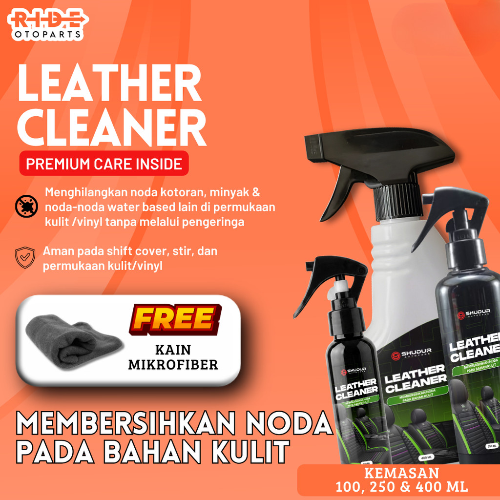 Leather Cleaner untuk Noda Jok Mobil Tas dan Jaket Bahan Kulit -ARI