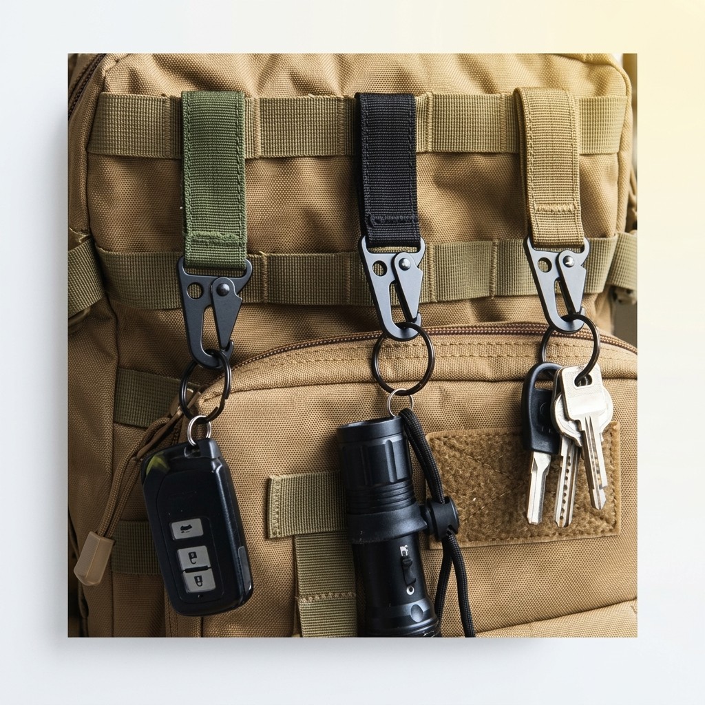 ACOMS Quickdraw Carabiner Gantungan Kunci Tactical Gear EDC