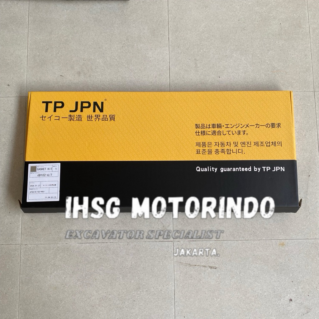 3804897 380237 3802376 GASKET KIT PACKING SET PC200-7 PC200-8 6D102 PACKING SET TP JPN