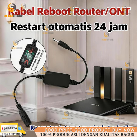 Router kabel restart otomatis wifi 24-hour reboot pengatur waktu penguat sinyall ruter wifi jarak ja