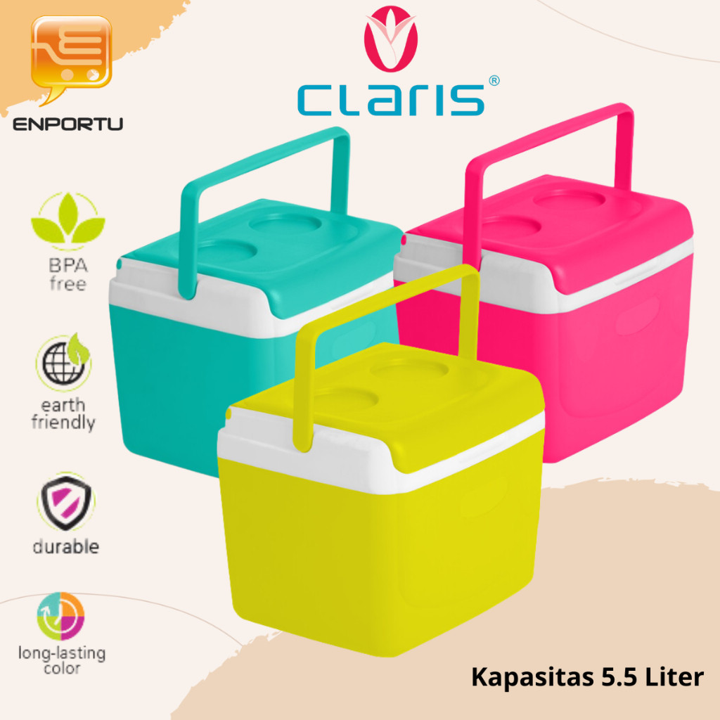 CLARIS Cooler Box 3531 Kotak Es Pendingin Portable Ice Box Mini 5.5 Liter