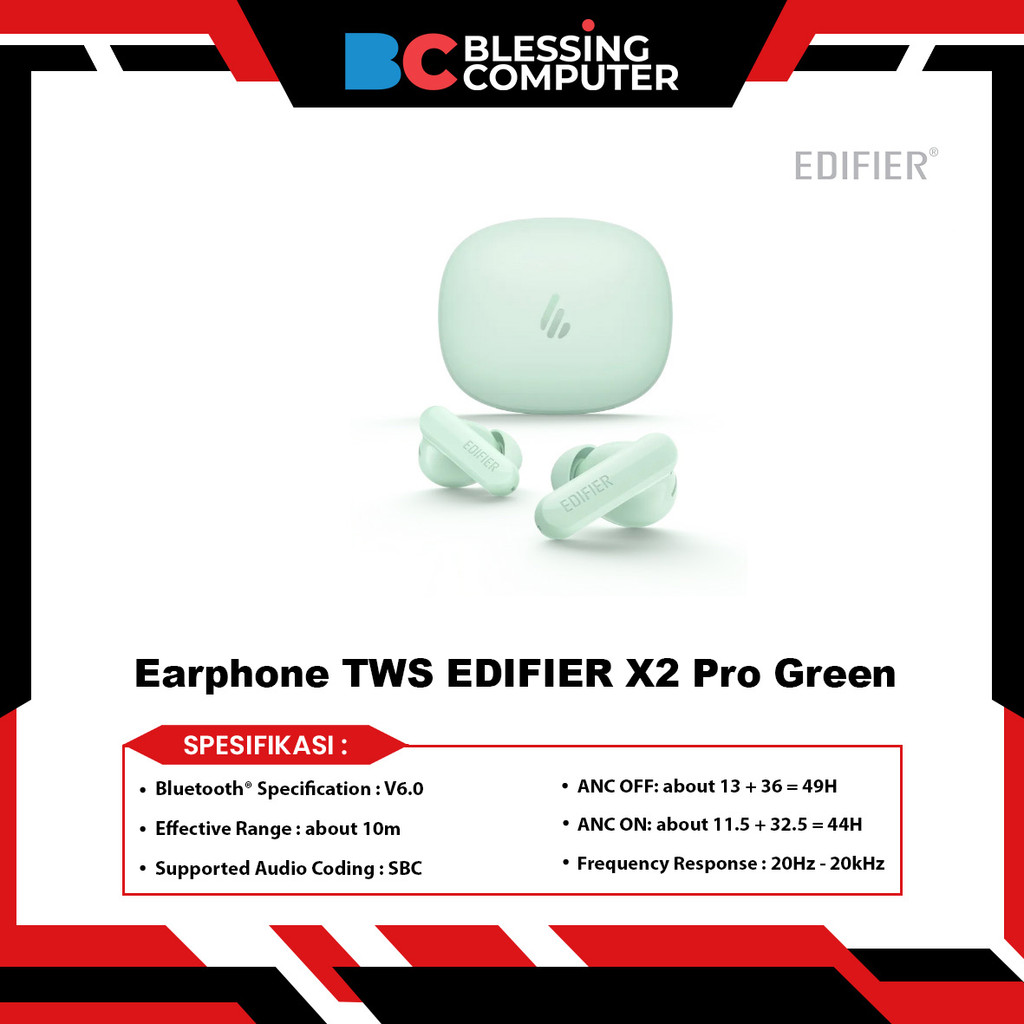 Earphone TWS EDIFIER X2 Pro Green