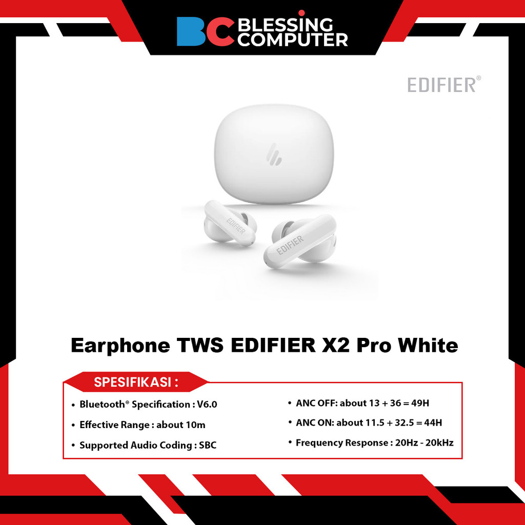 Earphone TWS EDIFIER X2 Pro White