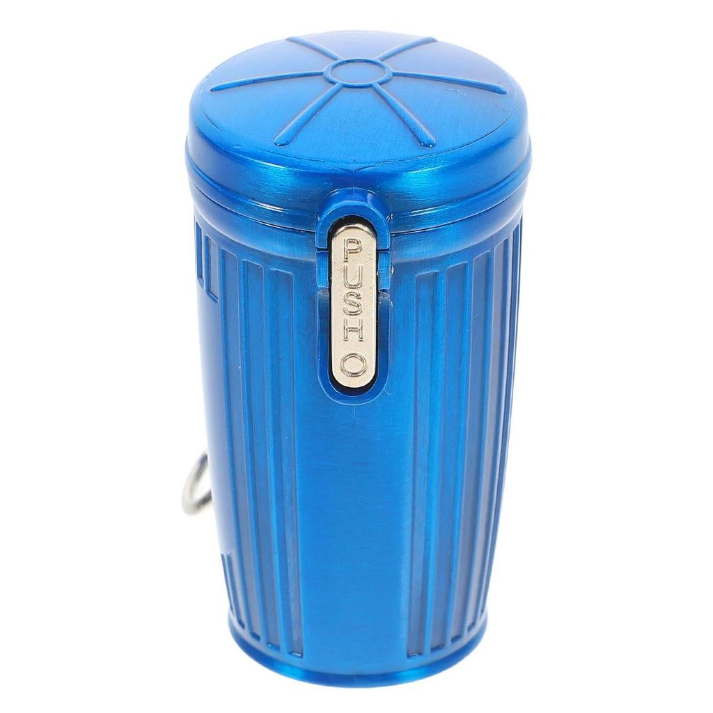 Mini Ashtray Keychain Metal Travel Cigar for Traveling Cigarette Camping Catcher Handheld No-soot