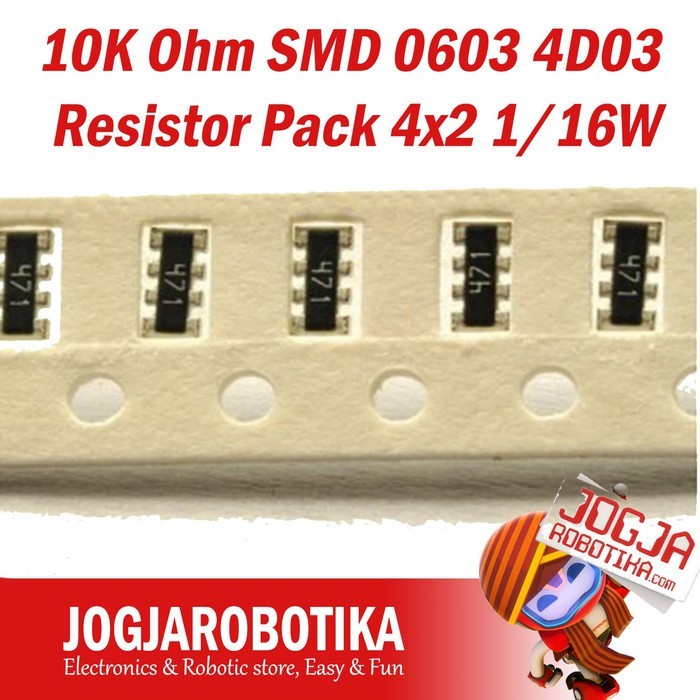 10K Ohm SMD 0603 4D03 Resistor Pack 4x2 1/16W
