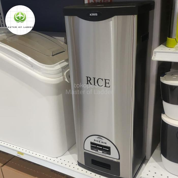 Rice Box/Tempat Beras 30 kg Stainless Steel Higienis