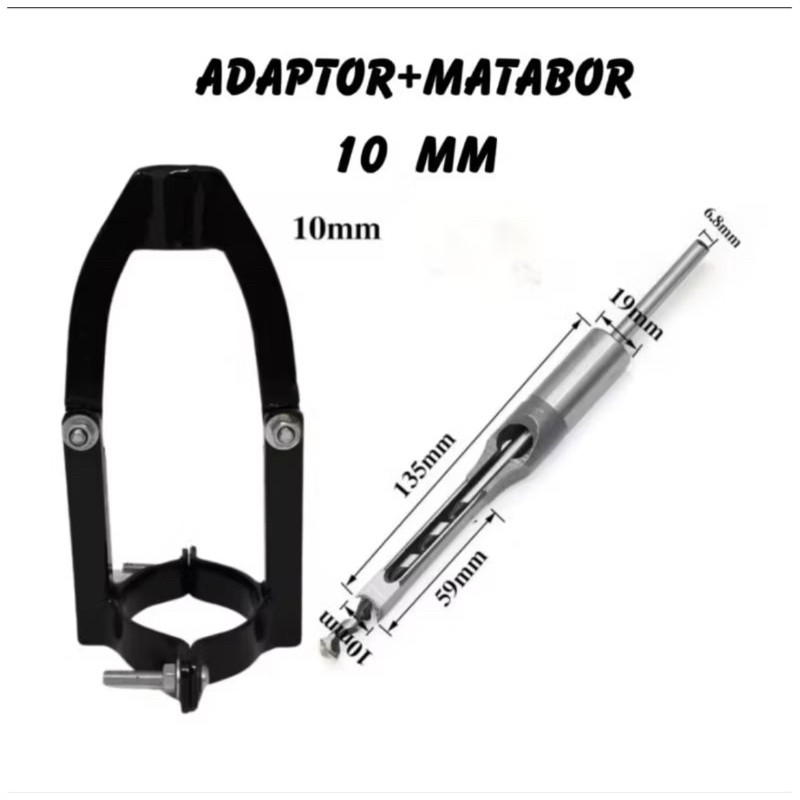 Adaptor Dudukan Matabur Bobok Kayu | Dudukan Alat Bor Bobok Kayu