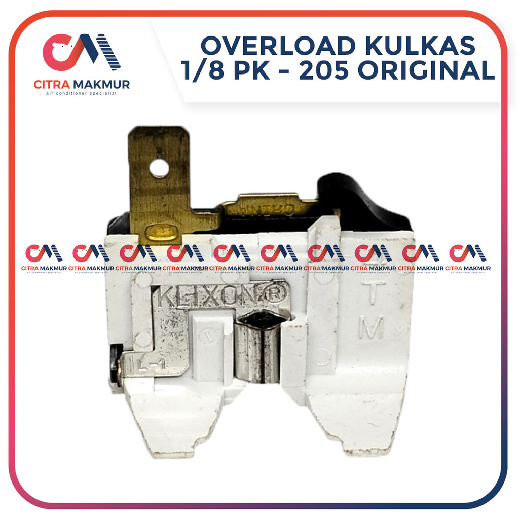 Overload Klixon Kulkas Mini 1 Pintu 205 Original Gepeng Putih Refrigerator 1/8 PK Kompresor lg