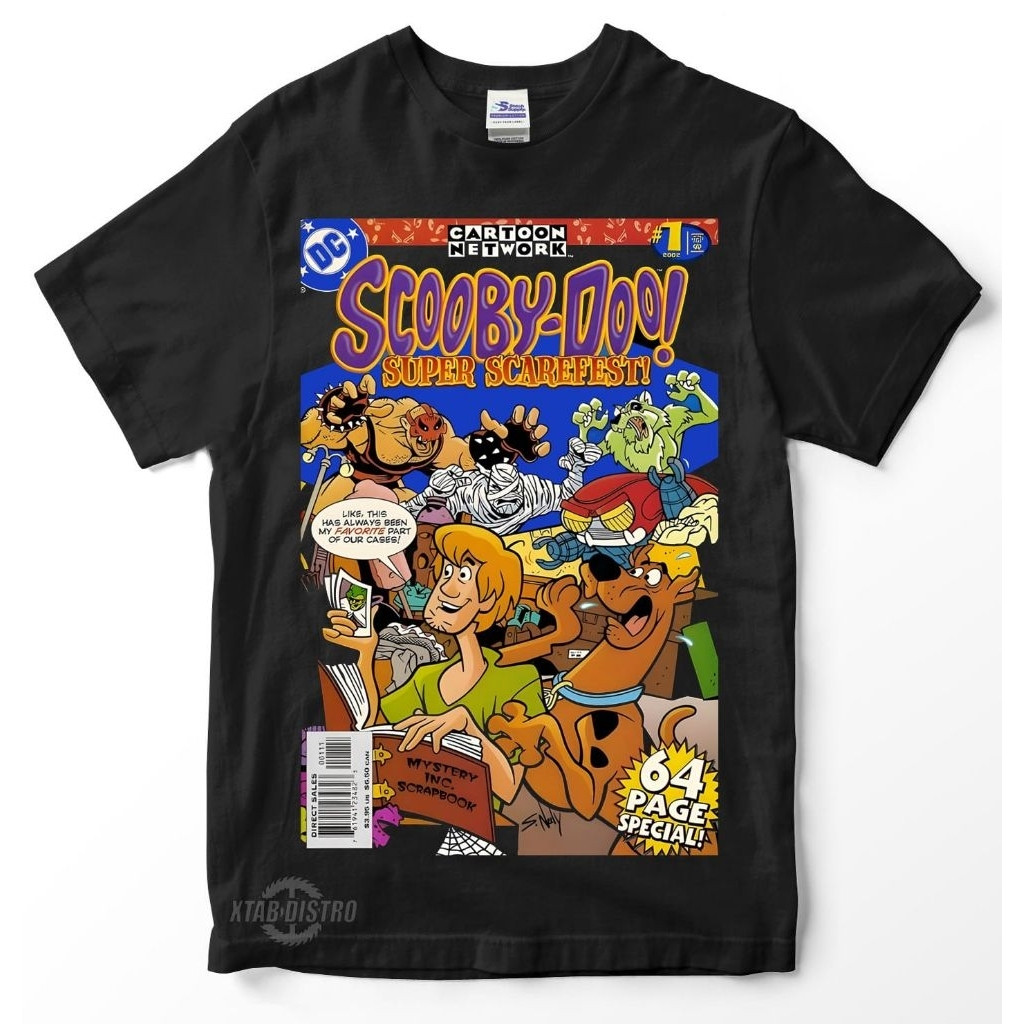 Vintage Cartoon Super Scarefest T-shirt Built Up Plastisol Cartoon T-shirt