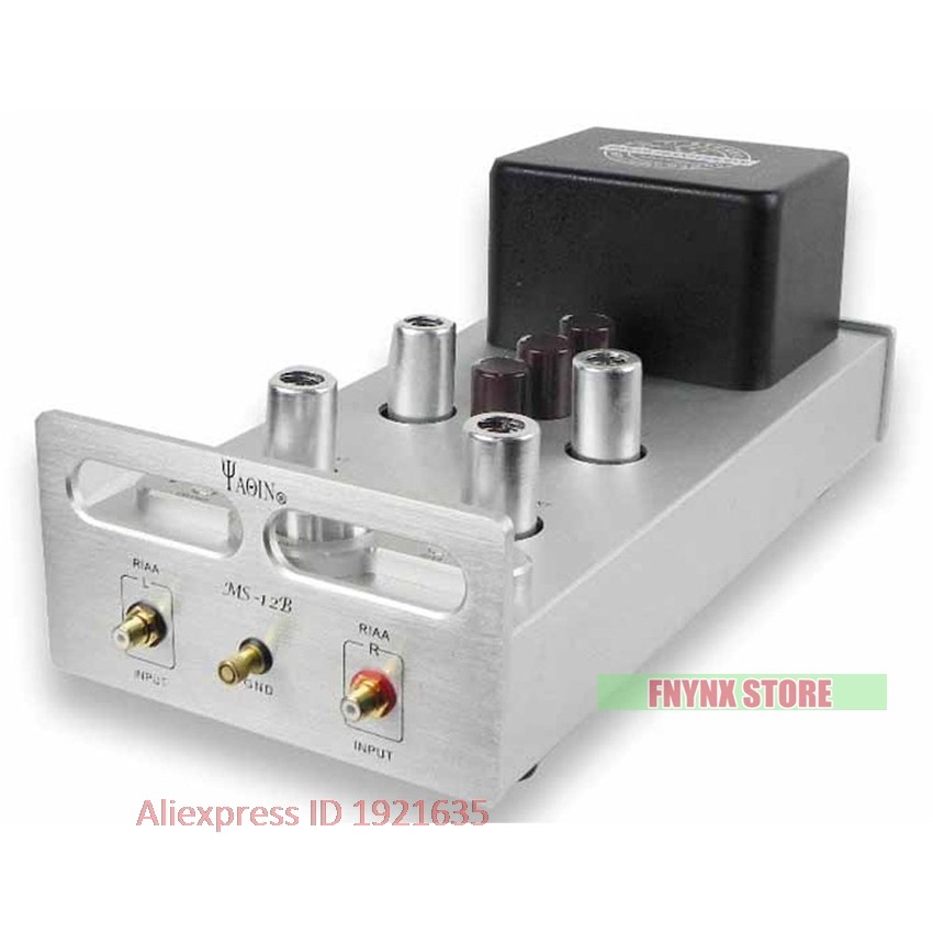 YAQIN MS-12B 12AX7 LP player MM RIAA Valve Integrated Vacuum Tube Preamplifier 12AX7.