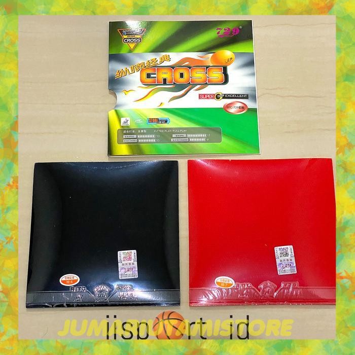 Karet Bat Pingpong Karet Bet Pingpong Rubber 729 CROSS ISI SEPASANG