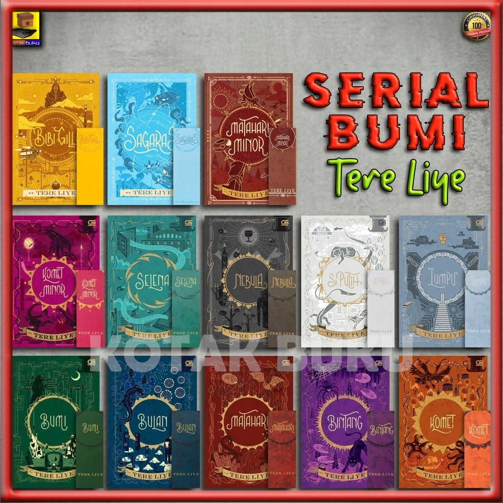 Novel Tere Liye / Serial Bumi / Bulan / Bintang / Matahari / Komet / Matahari Minor