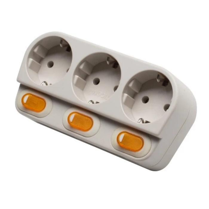 Stop Kontak Uticon 3 Lubang Saklar