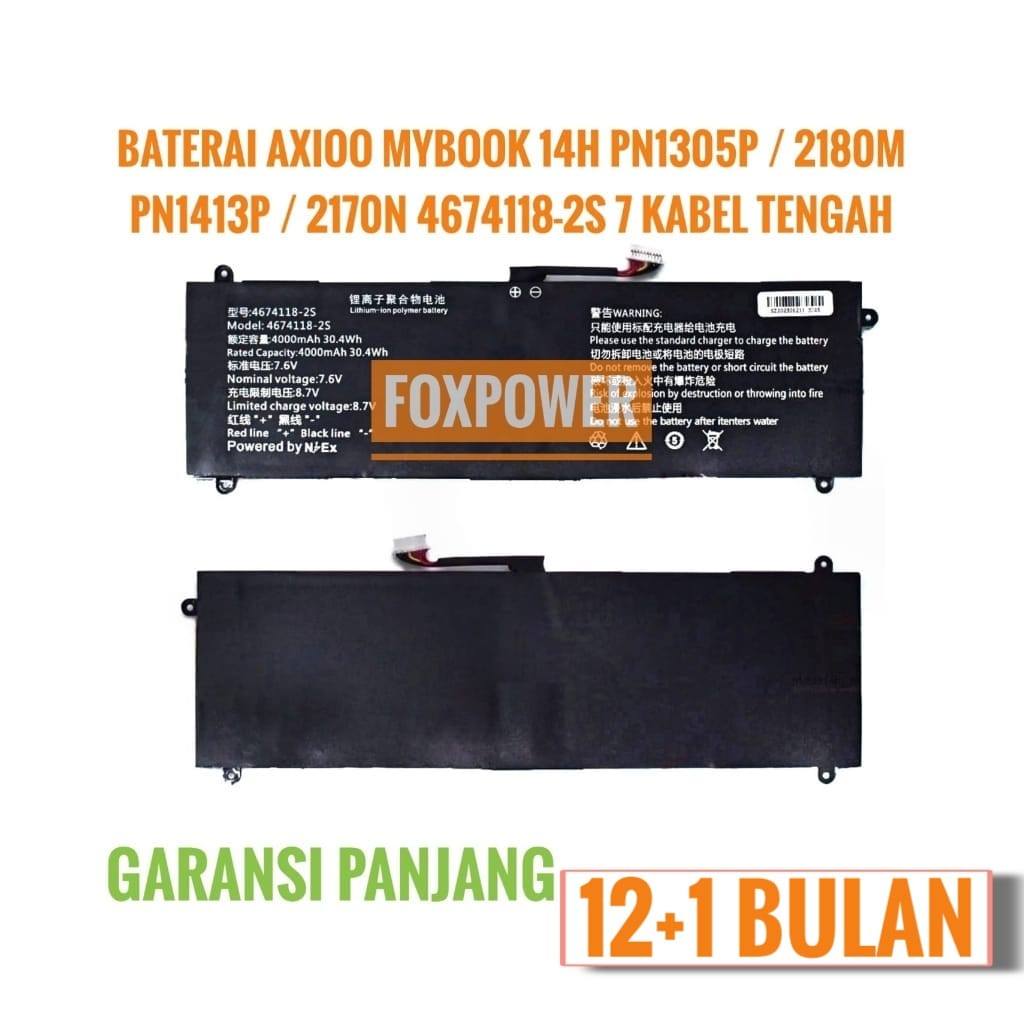 Baterai Axioo mybook 14H PN1305P/2180M PN1413P/2170N 4674118-2S 7 Kabel