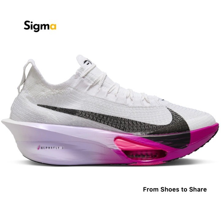 Sepatu Lari Nike Air Zoom Alphafly NEXT% 3 White Purple Agate (WMNS)