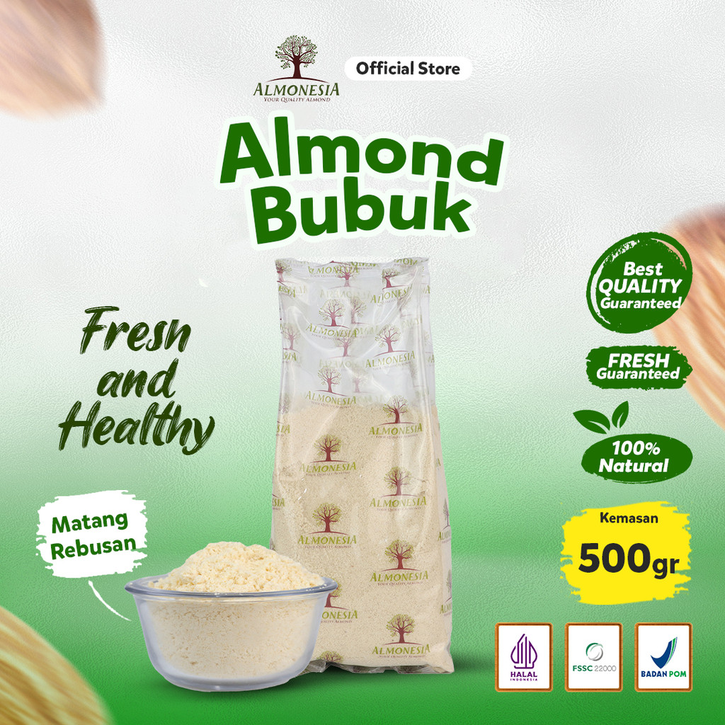 Almonesia - Almond Extrafine 500gr (Tepung Almond/ Almond Powder/ Almond Bubuk)