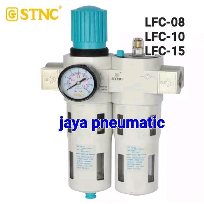 LFC-08/LFC-10/LFC-15 STNC FILTER REGULATOR LUBRICATOR 16BAR DRAT 1/4"/3/8"/ 1/2" - LFC-08(1/4")
