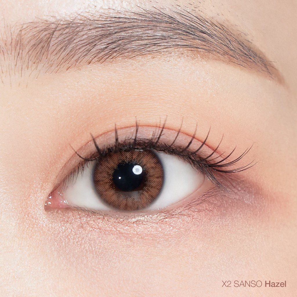 X2 Sanso Softlens - Hazel | Soflens Premium Korea | Soflens Minus Diameter 14.2mm