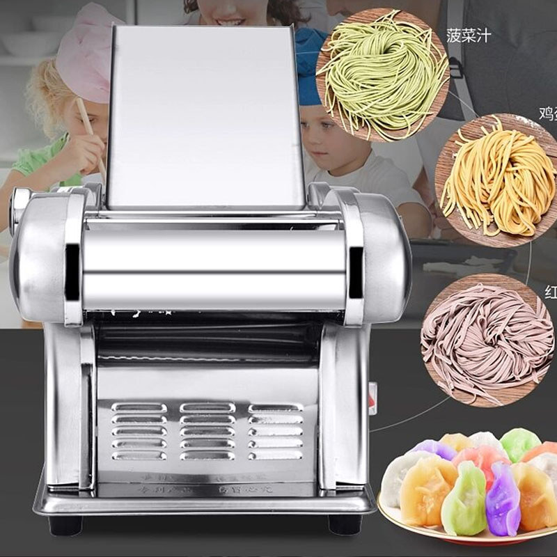 Electric Noodle Dumpling Wrapper Maker Machine Pasta Noodle Machine Commercial Household Stainless S
