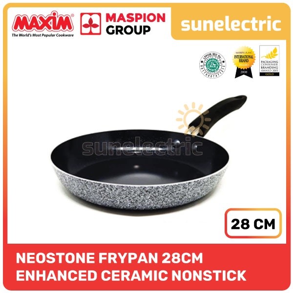 Maxim Neostone Frypan Panci / Wajan Keramik / Ceramic Teflon Non Stick Anti Lengket 28 cm