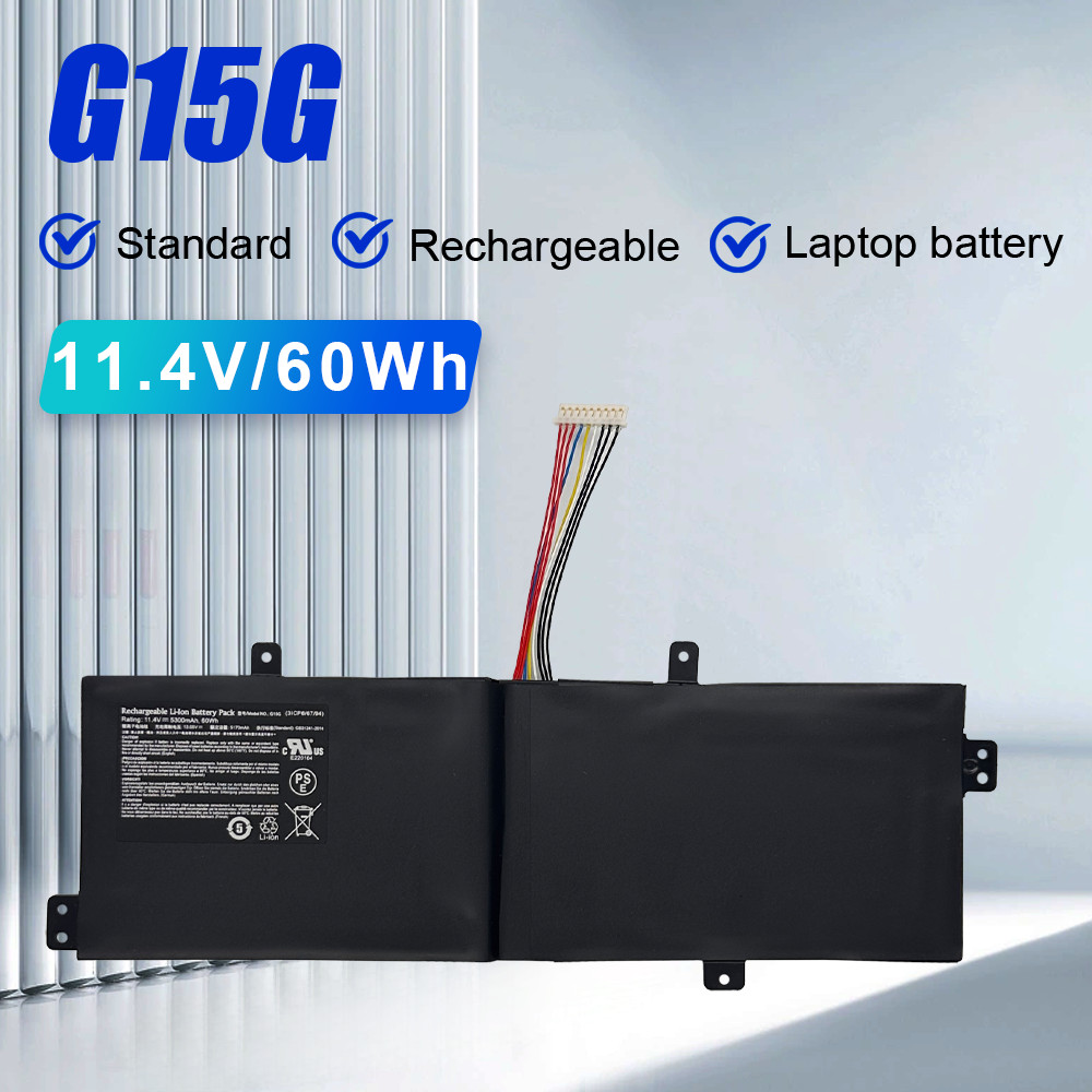 G15G Laptop Battery  11.4V 60WH for ThundeRobot 911 Targa T6A T6C T5TB T6D GIGABYTE SabrePro 15-W8 M