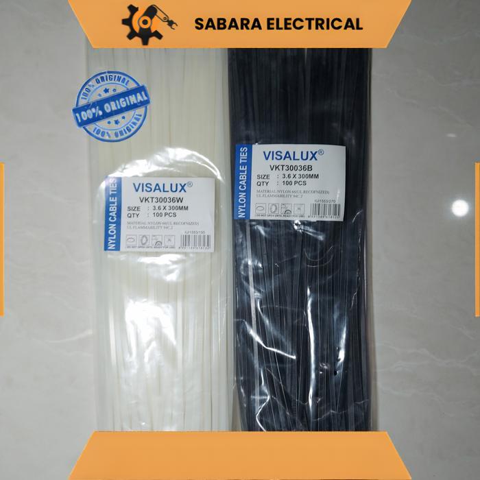 KABEL TIES / KABEL PENGIKAT VISALUX 30 CM HITAM