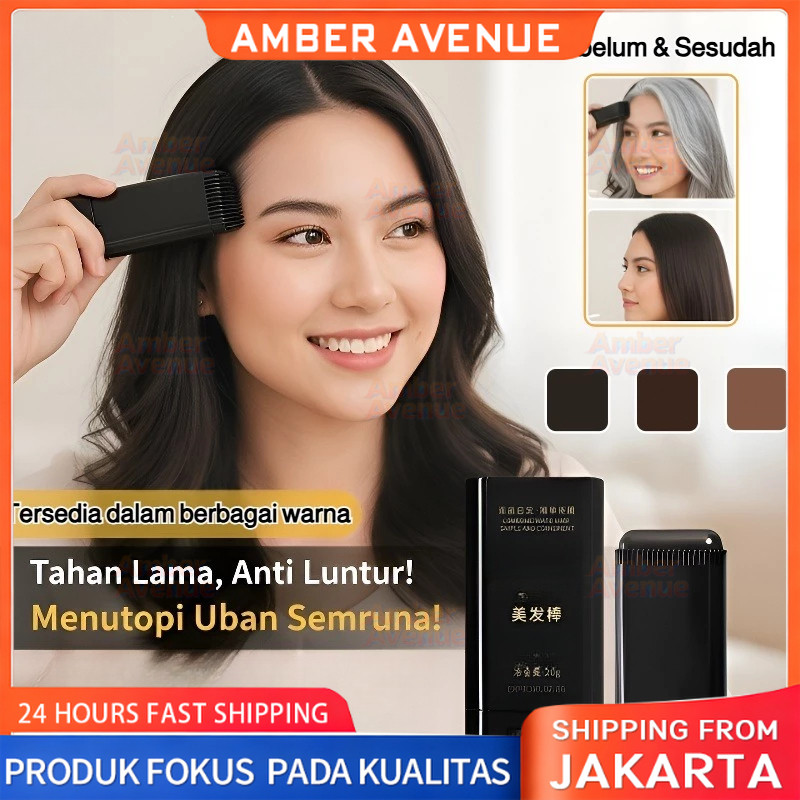 Kirim Dalam 24 Jam  Penutup Uban Permanen/Alat Semir Rambut /Cat Rambut /Penghitam Rambut Uban Perma