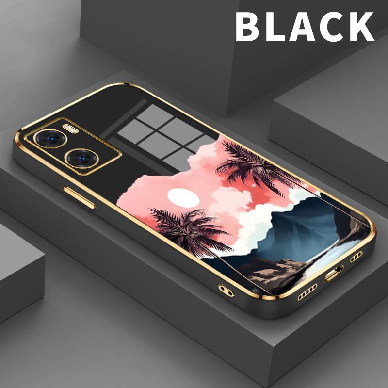 Case Hp For OnePlus Nord N20 SE Romantis Matahari Terbenam Square Electroplated Pro