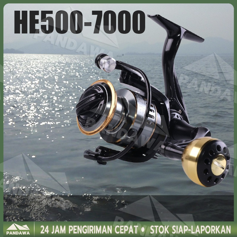COD----Reel Pancing HE1000 - 7000 10 Kg / Reel Pancing Murah Kuat Power /Gulungan Pancing Ikan Logam