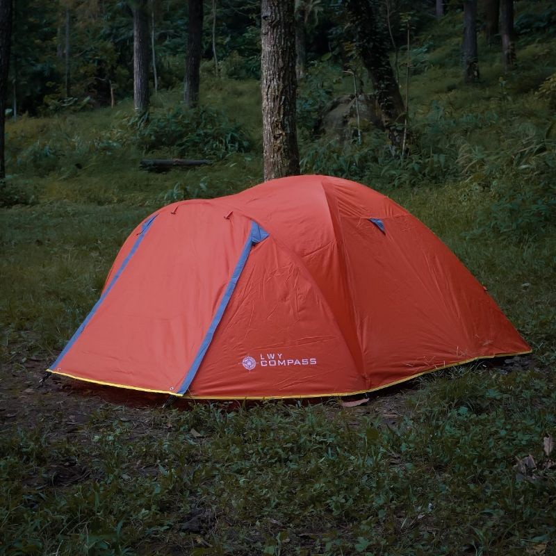 Tenda Camping compas 4 orang double layer - tenda compass lwy 4p double - Tenda camping dome 4p