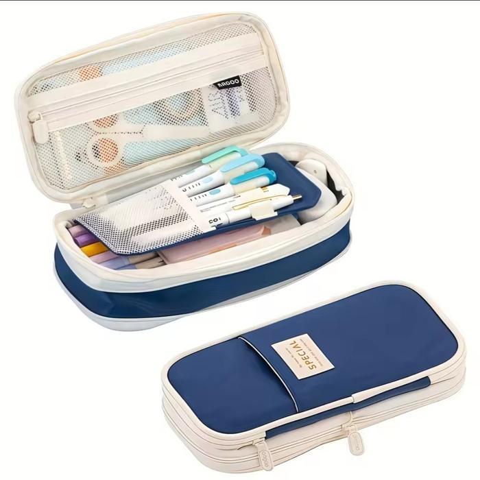 TEMPAT PENSIL KOREA MULTI SEKAT KAPASITAS BESAR EXPANDABLE ANGOO SPCL / KOTAK PENSIL PENCIL CASE BIG