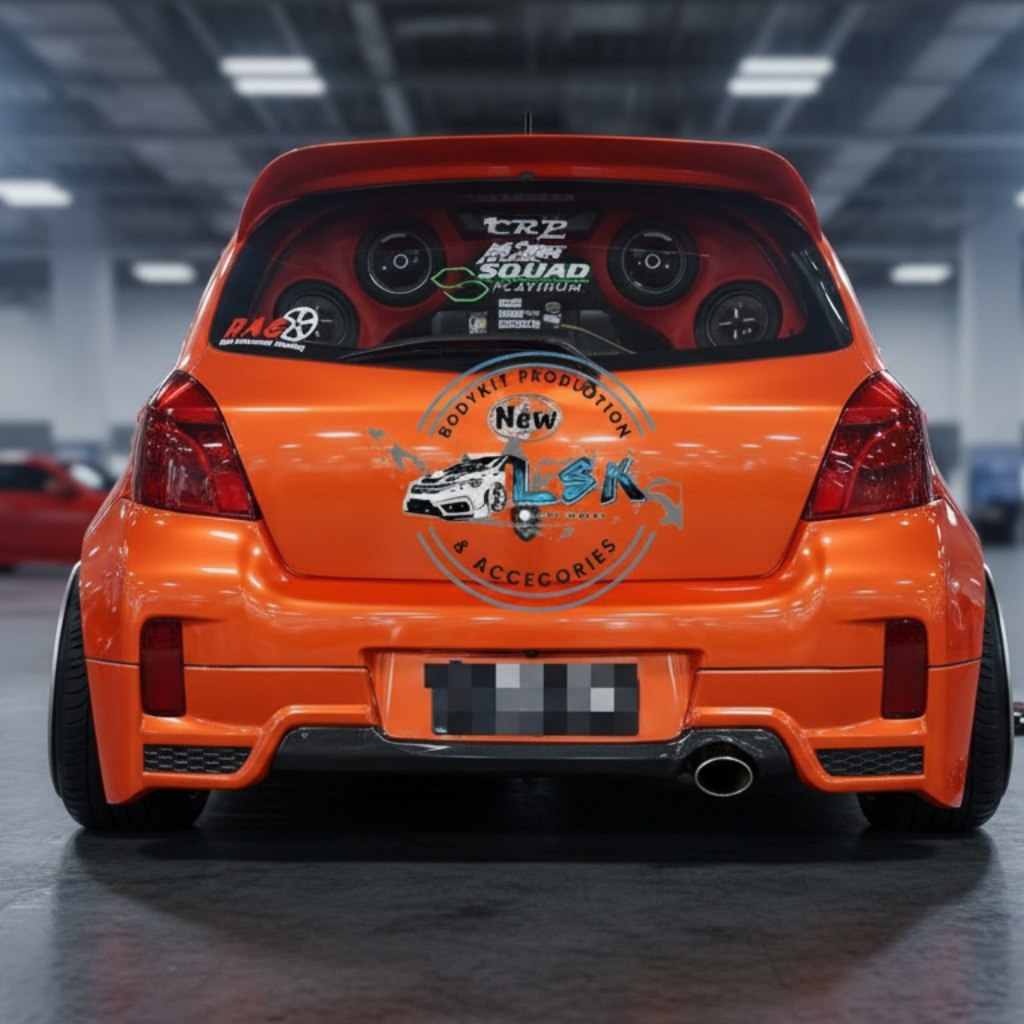 bodykit yaris 2006-2011upgrade trd bodykit yaris bakpao
