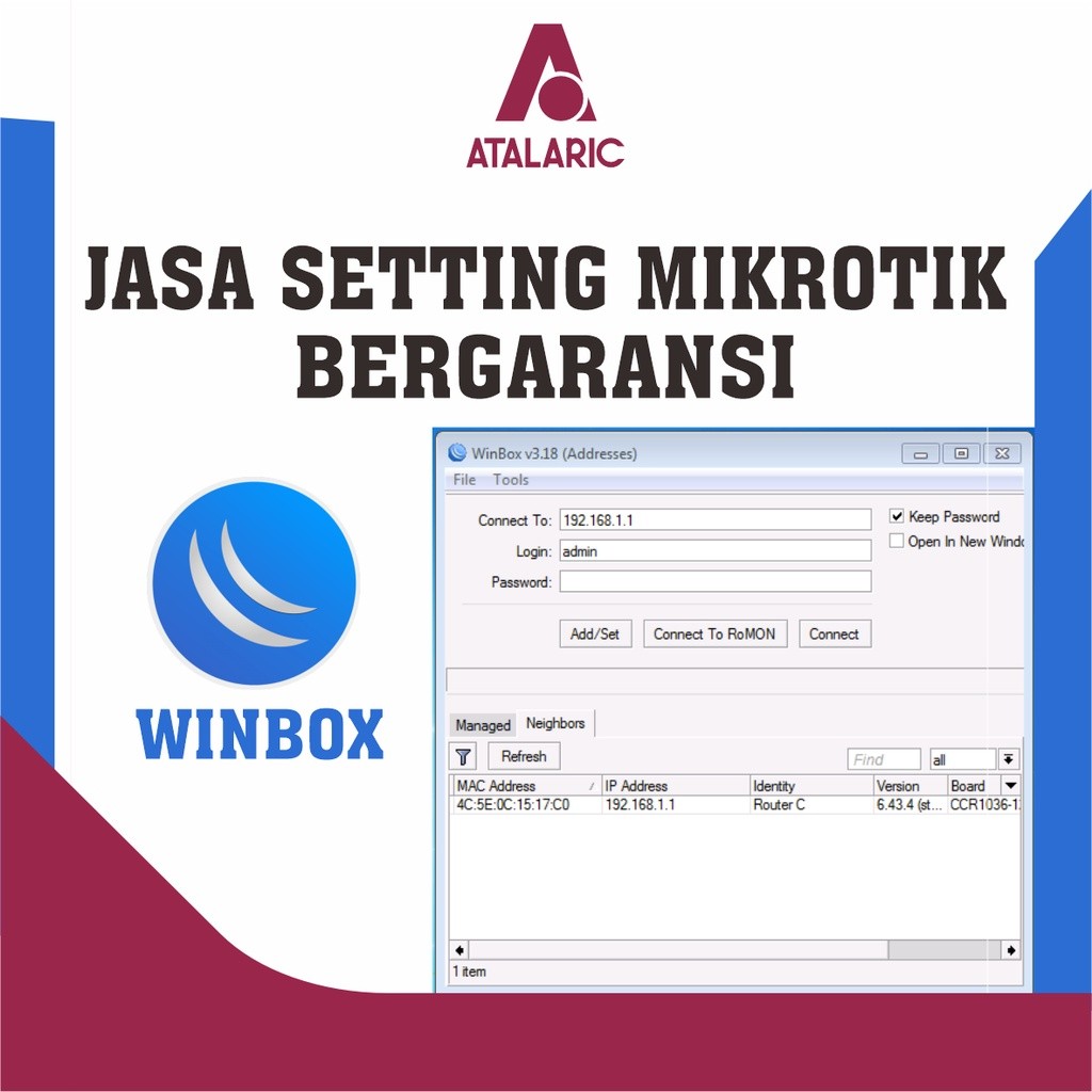 JASA SETTING MIKROTIK, KONFIGURASI MIKROTIK (BERGARANSI)