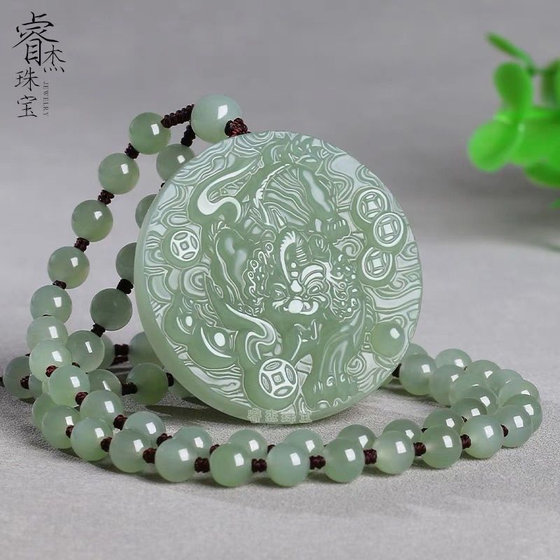 Produk baru Hotan Jade Zheng Liontin, liontin batu giok, liontin batu giok, liontin batu giok beruki