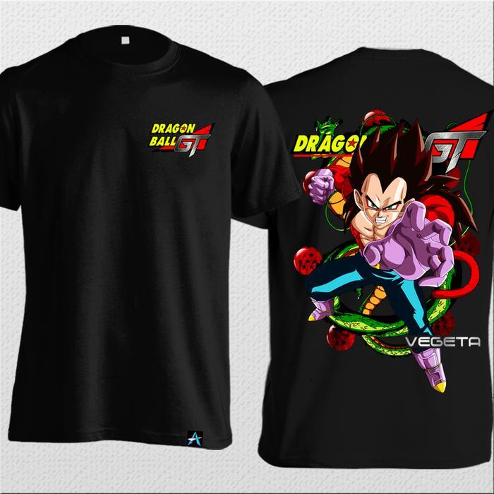 (COD) Kaos Anime Dragon Ball GT ANM-42 Baju Dragonball Vegeta Super Saiya 4 - S