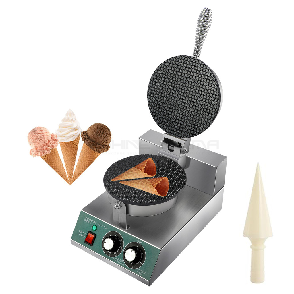Commercial Electric Ice Cream Waffle Cone Baker  Waffle Cone Making Machine Waffle Cone