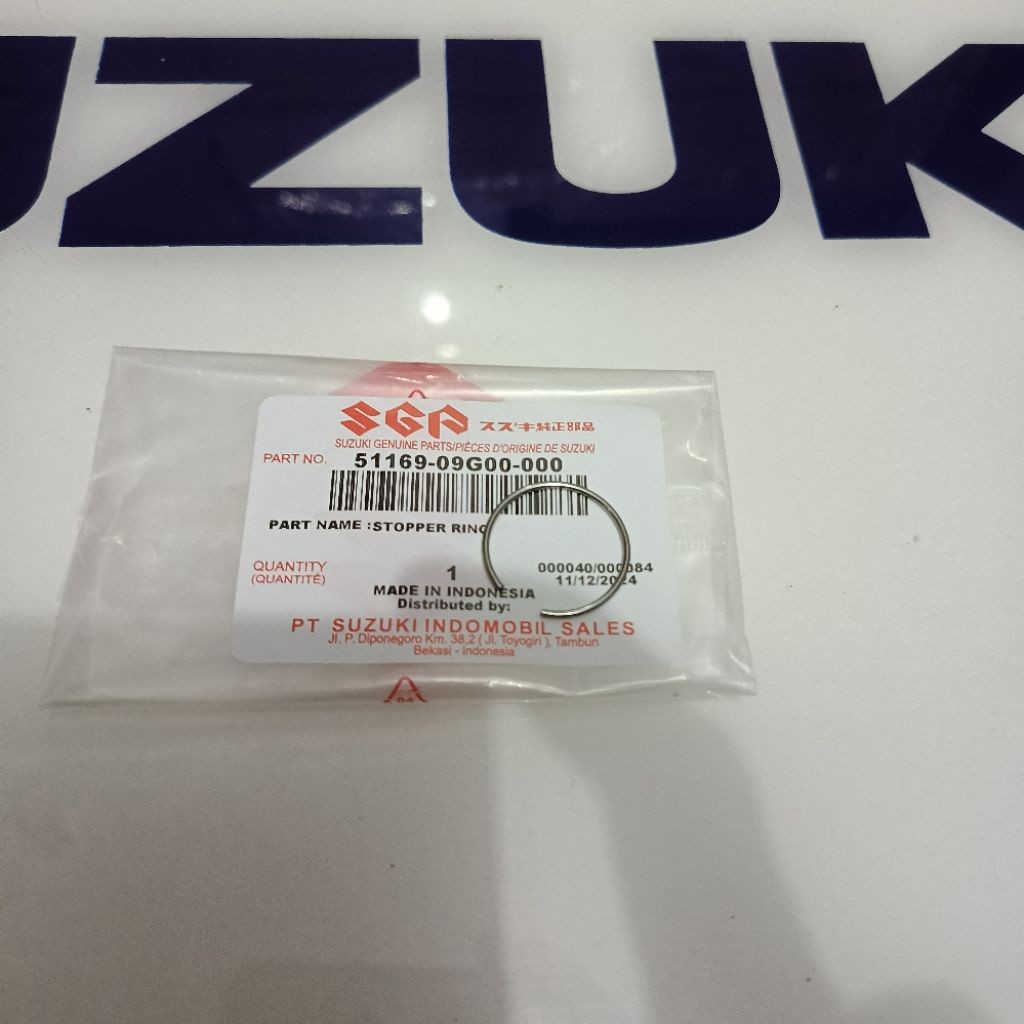 RING PENGUNCI BAUT AS SHOCK DEPAN SUZUKI AXELO ORIGINAL SGP