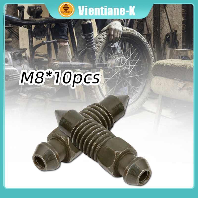 10Pcs M8 Baut Nepel Angin Kasar / Nepel Pembuangan Angin / Baut Setelan Angin