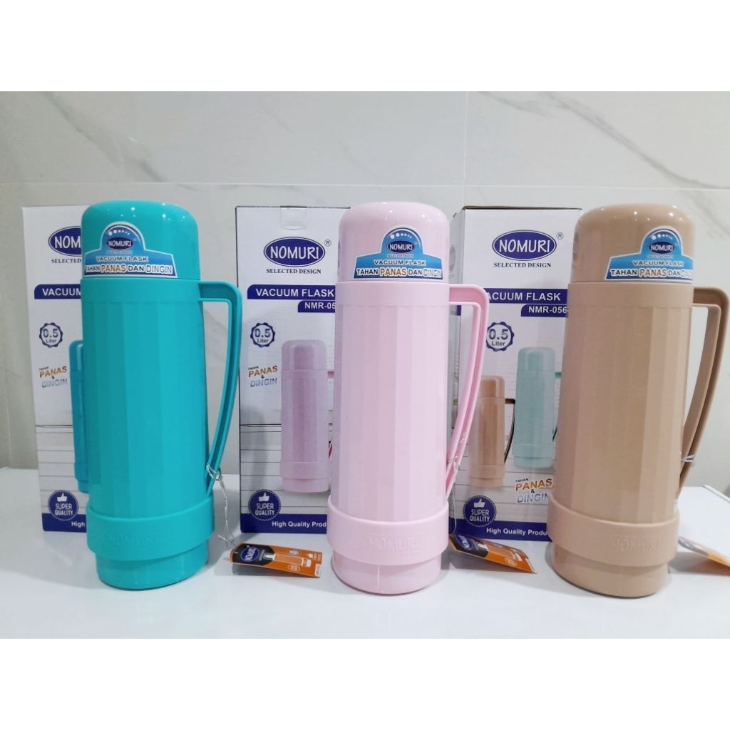 Termos Air Tahan Panas Dingin Vacuum Flask Nomuri Serbaguna / Termos Panas Botol Air Panas