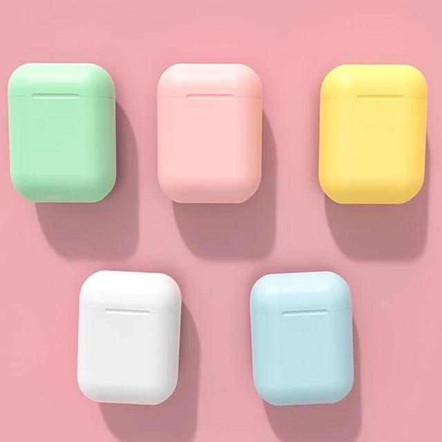 Inpods i12 grosir headphone bluetooth in-ear Macaron 12S TWS headphone bluetooth nirkabel android be
