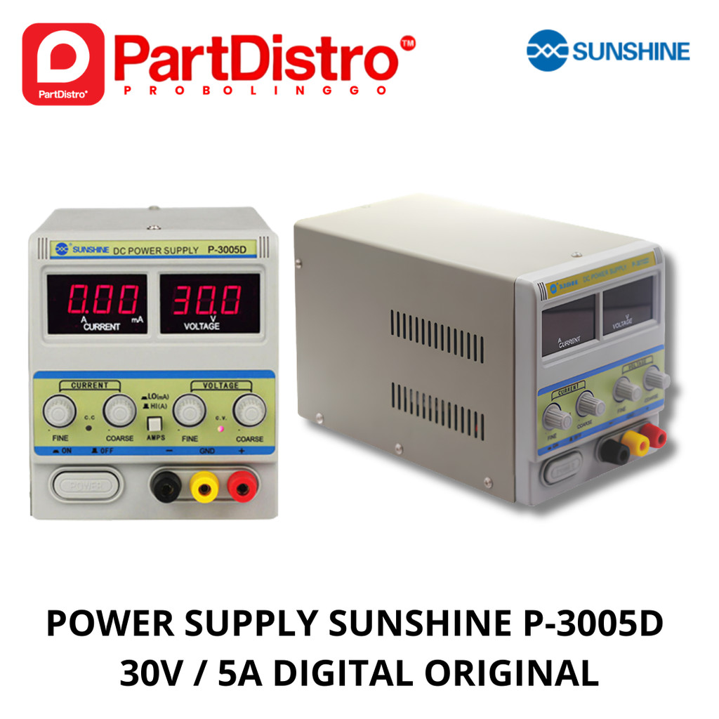 Power Supply Digital SUNSHINE P-3005D 30V / 5A Tools Service