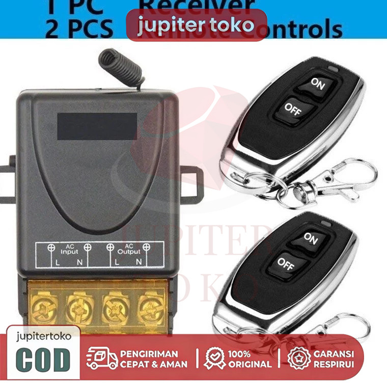 Relay Switch AC 220V DC 12V 1CH Remote Control Saklar on off