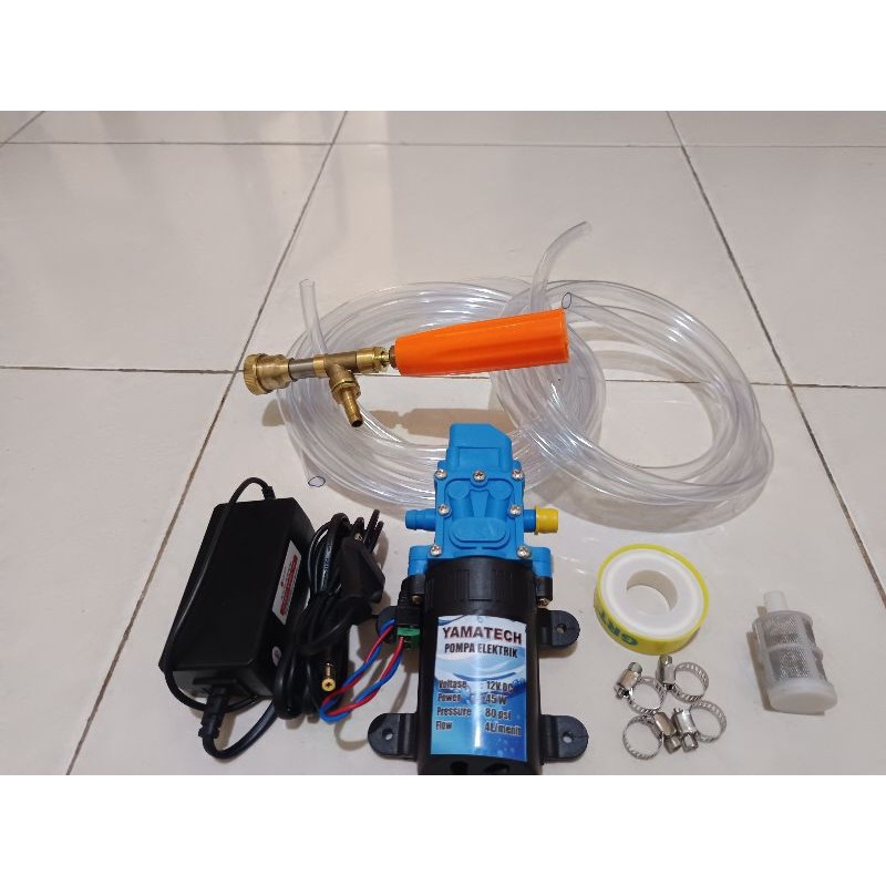 PROMO PAKET SET Mesin Cuci AC Motor Mobil Steam Power Sprayer Alat Portable Mini Stim stim