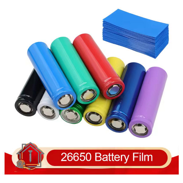 50cm Pembungkus Baterai PVC Heat Shrink Tube lebar flat 43mm 4.3cm 26650 PVC Battery Wrap Pembungkus