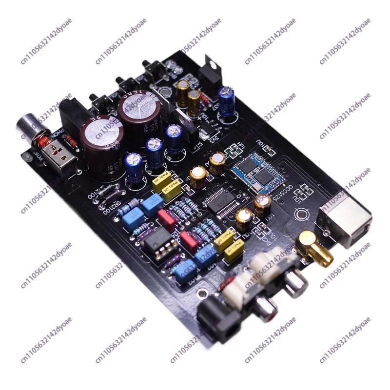 WM8740,QCC5125 LDAC aptx HD Bluetooth USB Sound Card Decoder, Better Sound than PCM1794